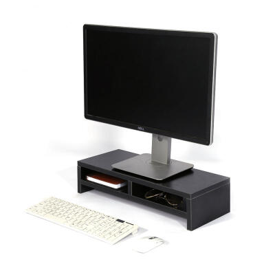 

Greensen Desktop Monitor Stand LCD TV Laptop Rack Computer Screen Riser Shelf Platform Office Desk Black