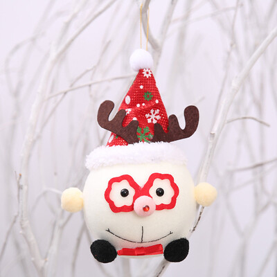 

Gobestart Christmas Ornaments Gift Santa Claus Snowman Tree Toy Doll Hang Decorations