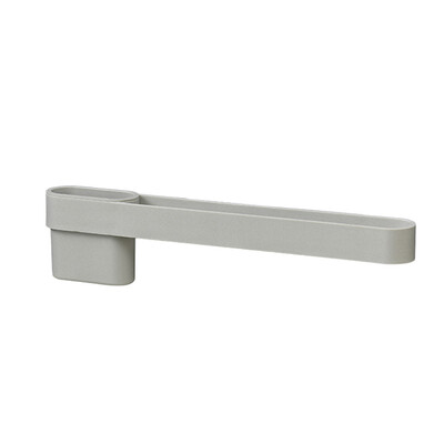 

Gobestart Bathroom Towel Rack Paste Free Punch Wipe Hanger Towel Bar Toothbrush Barrel