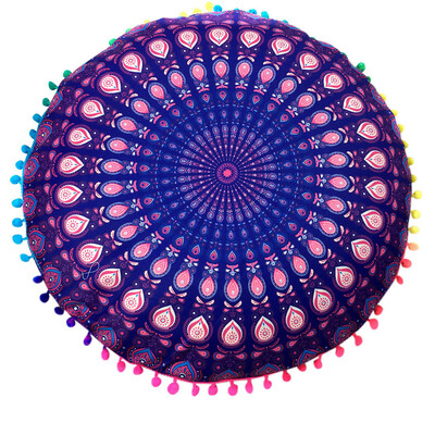 

Siaonvr Indian Mandala Floor Pillows Round Bohemian Cushion Cushions Pillows Cover Case
