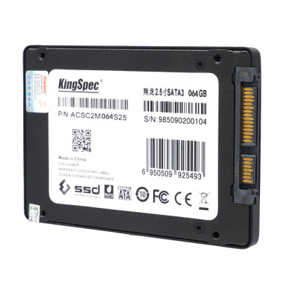 

KingSpec SATA III 30 25" 128GB MLC Digital SSD Solid State Drive with Cache for Computer PC Laptop Desktop