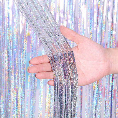 

3M\2M Foil Curtains Metallic Foil Fringe Curtain For Birthday Party Photo Backdrop Wedding Event Decor