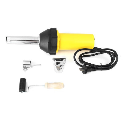 

1000W Welder Hot Air Adjustable Temperature Welding Heat Torch 2 Nozzle Roller