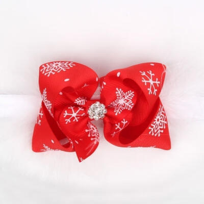 

Christmas baby girl feather braid headband bow hair band accessories