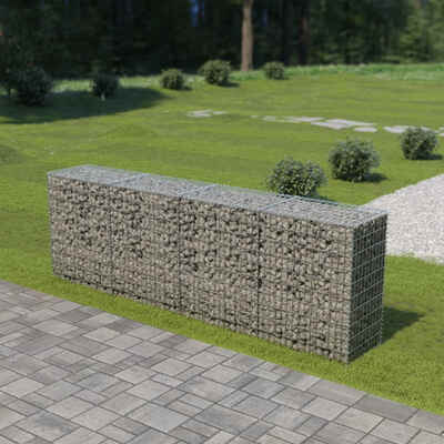 

Gabion Wall with Covers Galvanized Steel 118"x197"x394"