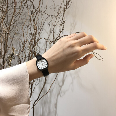 

Han Feng simple chic Square simple Belt Literature&Art retro hundred Bian temperament watches A couple of Men&Women