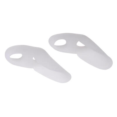 

1 Pair Silica Gel Foot Finger Two Hole Toe Separator Correct