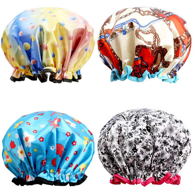 

〖Follure〗4pcs Extra Large Bath Caps Perfect For Hair Lengths&Thicknesses Waterproof