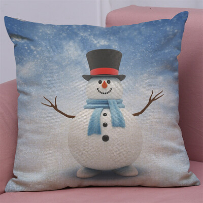 

Tailored New Christmas Cotton Linen Pillow Case Sofa Cushion Cover Home Decor