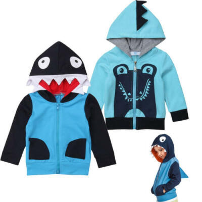 

Cute Boy Girl Hooded Zip Up Sweatshirt Coat Jacket Hoodies Tops Sz 1 2 3 4 5 6 Y