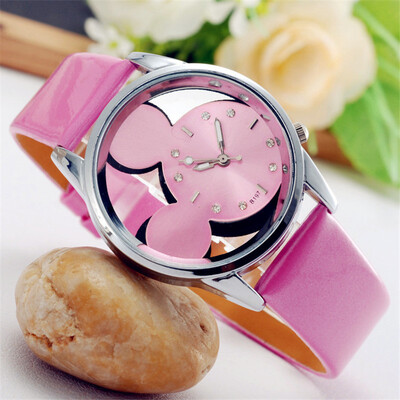 

Korean version of Mickey Mouse watch double-sided hollow Mickey watch Mickey Mouse children watch