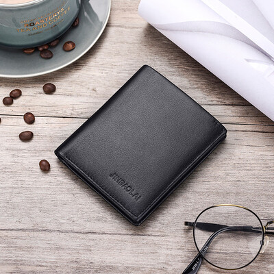 

Tailored Men Business Multi-function Card Holder Wallet First Layer Cowhide Leather