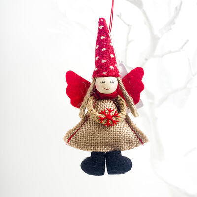 

Cute Angel Doll Cloth Girl Pendant Ornament Christmas Tree Hanging Decor 4 Style