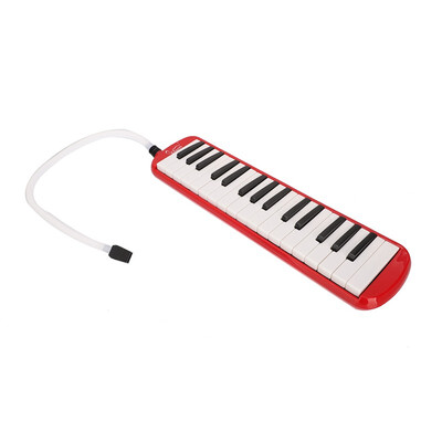 

Glarry Red 32 Key Piano Style Melodica with Mouthpiece & Hose & Bag