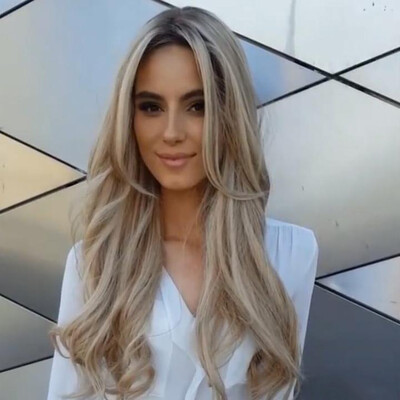 

〖Follure〗Fashion Womens Curly Hair Full Wig Synthetic Natural Long Wavy Blonde Wig