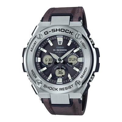 

Casio G-Shock G-STEEL GST-S330L-1A Tough Solar Watch With Leather Strap