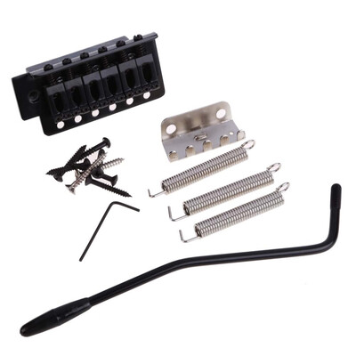 

Black Electric Guitar Tremolo Bridge With Bar New 1 Set 6 Strings Parts