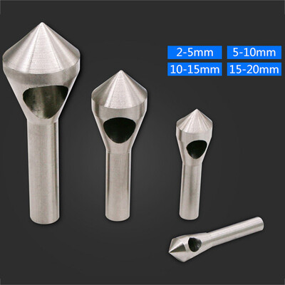 

Siaonvr 4 PcsSet Deburring Countersink Drill Bit Taper Hole Steel Aluminum Countersunk