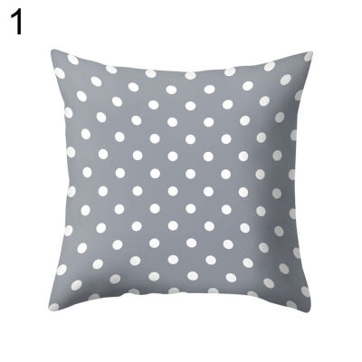 

Gray Geometric Square Throw Pillow Protector Case Cushion Cover Bedding Articles