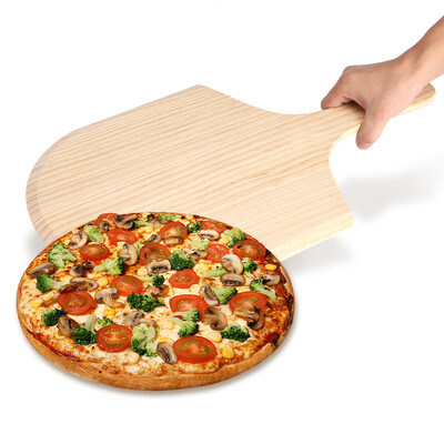 

Pizza Tray 12inch Wood Pizza Peel Shovel Paddle Pancake Oven Baking Wood Handle Tray Wood Pizza Tray Baking Wood Handle Tray