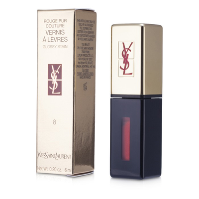 

YVES SAINT LAURENT - Rouge Pur Couture Vernis a Levres Glossy Stain - 8 Orange De Chine 6ml02oz