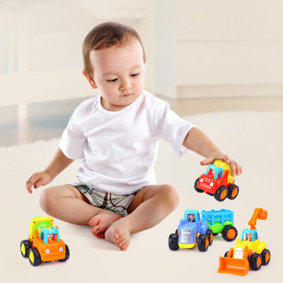 

YIWULAFriction Powered Car Toys Push&Go Construction Vehicles Cars Education Toys