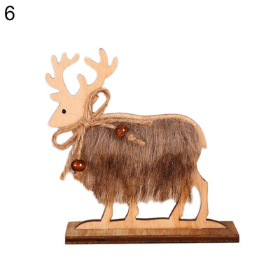 

Christmas Santa Claus Elk Doll Ornament Xmas Desktop Showcase Party Home Decor