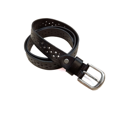 

New first layer leather hollow female belt 26 wide belt simple wild belt leather belt belt decoration