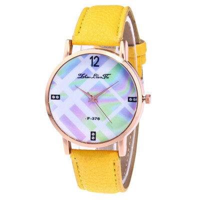 

Dream lattice Womens Casual Quartz Leather Band Analog Wristwatches womens watch casual quartz Hours woman watch 2018 &Ff