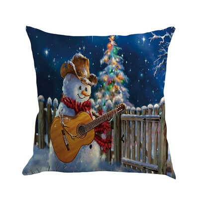 

Siaonvr Christmas Pillow Cover Pillowcases Decorative Sofa Cushion Cover 45x45cm