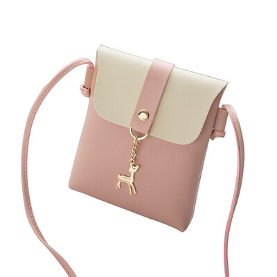 

Tailored Women Fashion Cover Deer Shoulder Bag Messenger Bag Phone Bag Coin Bag Black