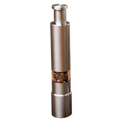 

JPGIF Stainless Steel Thumb Push Salt Pepper Spice Sauce Grinder Mill Muller Stick