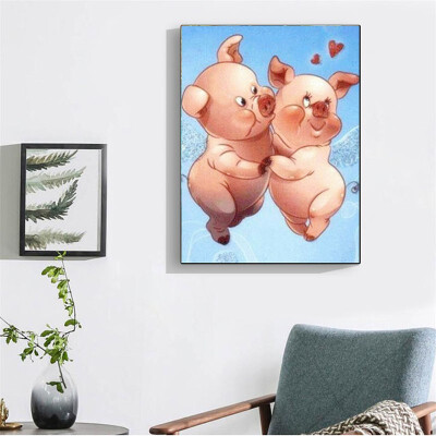 

Love Pig Diamond Painting 5d Diamond Mosaic Cross Stitch Diamonds Embroidery Cartoon Decoration Picture Of Rhinestones