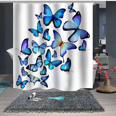 

〖Follure〗Popular Waterproof Shower Curtain With 12 Hooks Printed Bathroom 180x180cm