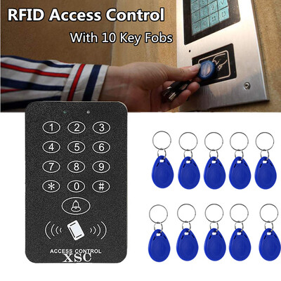 

〖Follure〗Security RFID Code Lock Access System Access Control Door Opener 10 Clips