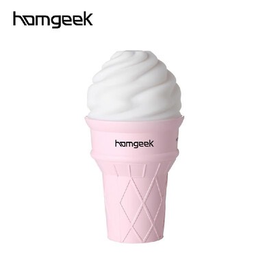 

Homgeek Indoor Car Office Air Humidifier Ice Cream-shaped Mini Creative USB Night Lamp Humidifier Timing Water Shortage Automatic