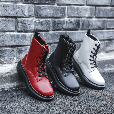 

Yi Dian booties new autumn&winter Korean version of the wild boots casual leather womens