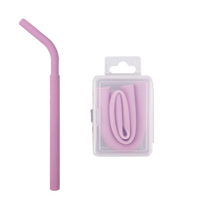 

Siaonvr Portable Reusable Washable Food Grade Silicone Drinking Bent Straws With Box