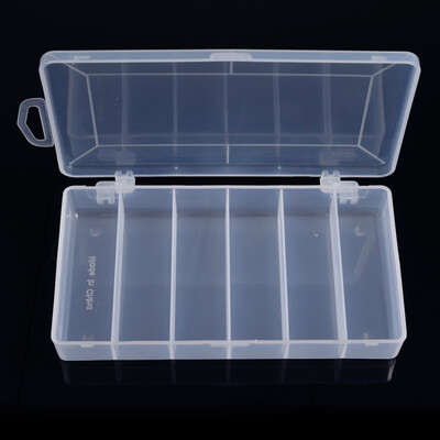 

Saidsome Plastic Fishing Lure Bait Hook Tackle Storage Box Case Container6 Compartments fishing bait fishing lure