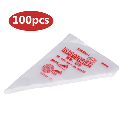 

Greensen 100pcs Food Grade Plastic Icing Piping Bags Pastry Fondant Cake Decorating Bag Tool