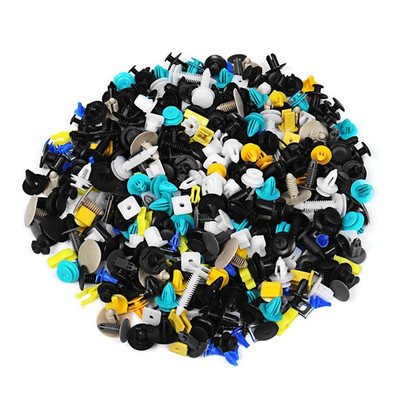 

500pcsset Automotive Plastic Rivet Car Fender Bumper Interior Trim Push Pin Clips Kit Car Accessories