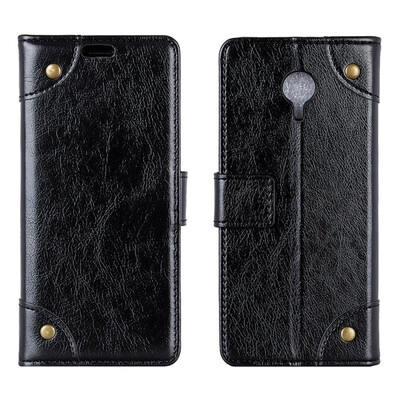 

MOONCASE Vodafone Smart N9 Lite Copper Buckle Napa Leather Case - Black