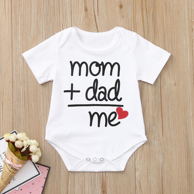 

Toddler Newborn Baby Girls Boys Letter Printed Tops Bodysuit Romper Clothes