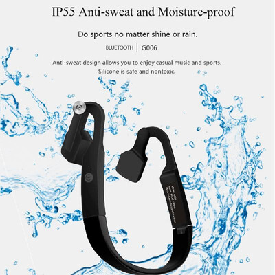 

G006 Wireless Bluetooth Earphones Bone Conduction Headsets IP55 Waterproof Sports Headphones Noise Reduction Hands-free with Mic B