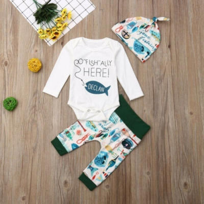 

Autumn Infant Baby Boy Girls Long Sleeve Romper Clothes Leggings Casual Outfit Set