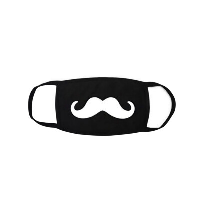 

Cute Funny Party Masks Black And White Reusable Cotton Anti-dust Respiratory Protective Mouth Mask Cover For Men Women