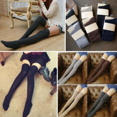 

1 pair Women Warm Thigh High OVER the KNEE Socks Long Cotton Stockings Leggings