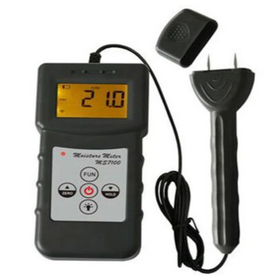 

MS7100 Portable 4 digital LCD Wood Moisture Meter tester of fiberboard bamboo Moisture Content Testing Equipment