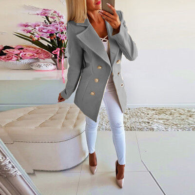 

Women Long Sleeve Overcoat Trench Coat Autumn Winter Warm Formal Outwear Parkas