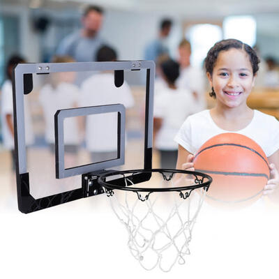 

Greensen Indoor Mini Basketball System Backboard Hoop Kit Door Wall Mounted Kids Toy Set